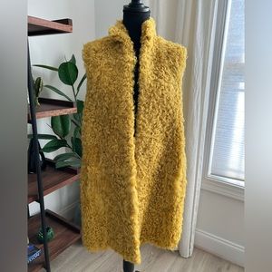 Longchamp natural shearling vest